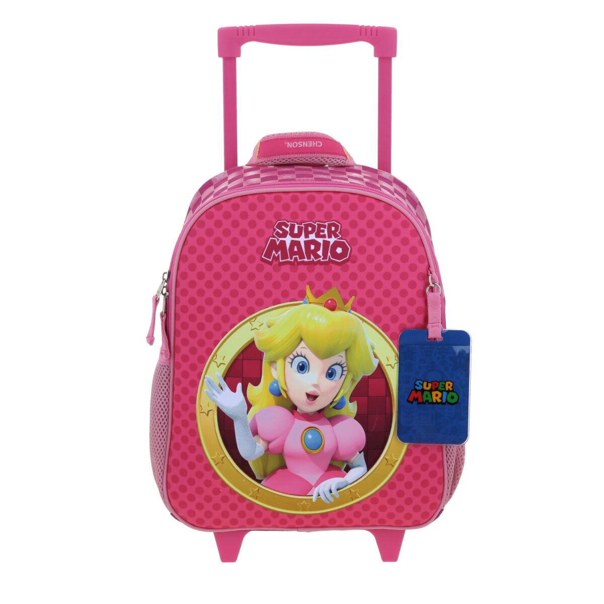Mochila Kinder Con Ruedas Chenson Mario Bros Peach Barb