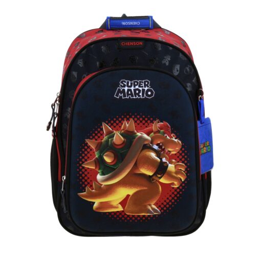 Mochila Grande Chenson Negra Bowser en 3D Mario Bros BOWIE