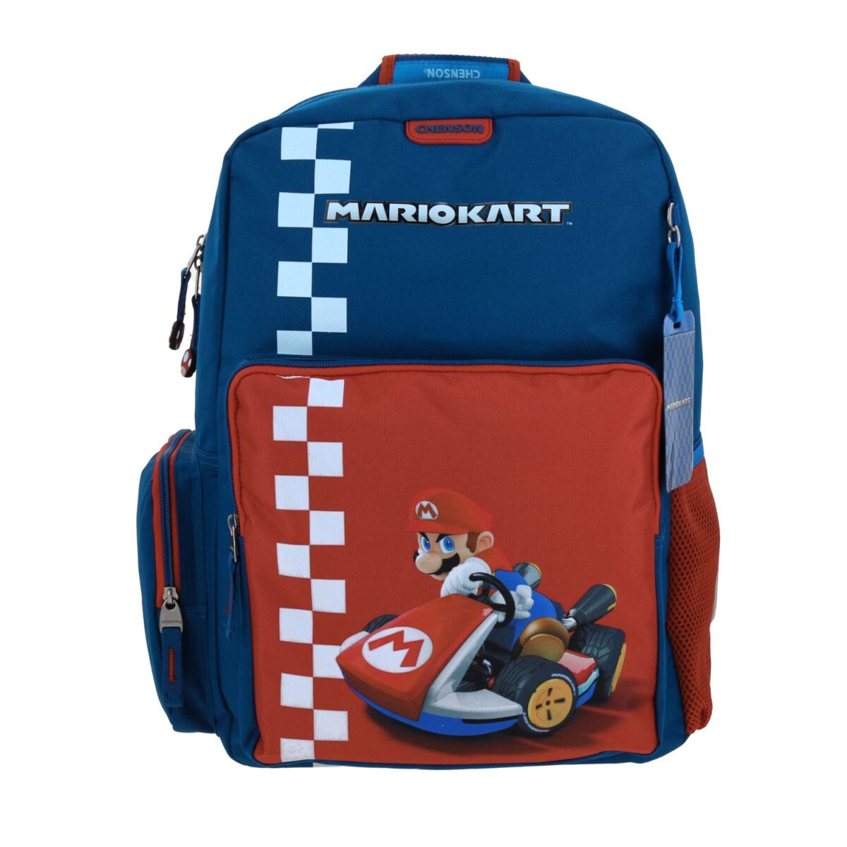 Mochila Grande Chenson Azul Mario Bros Brife