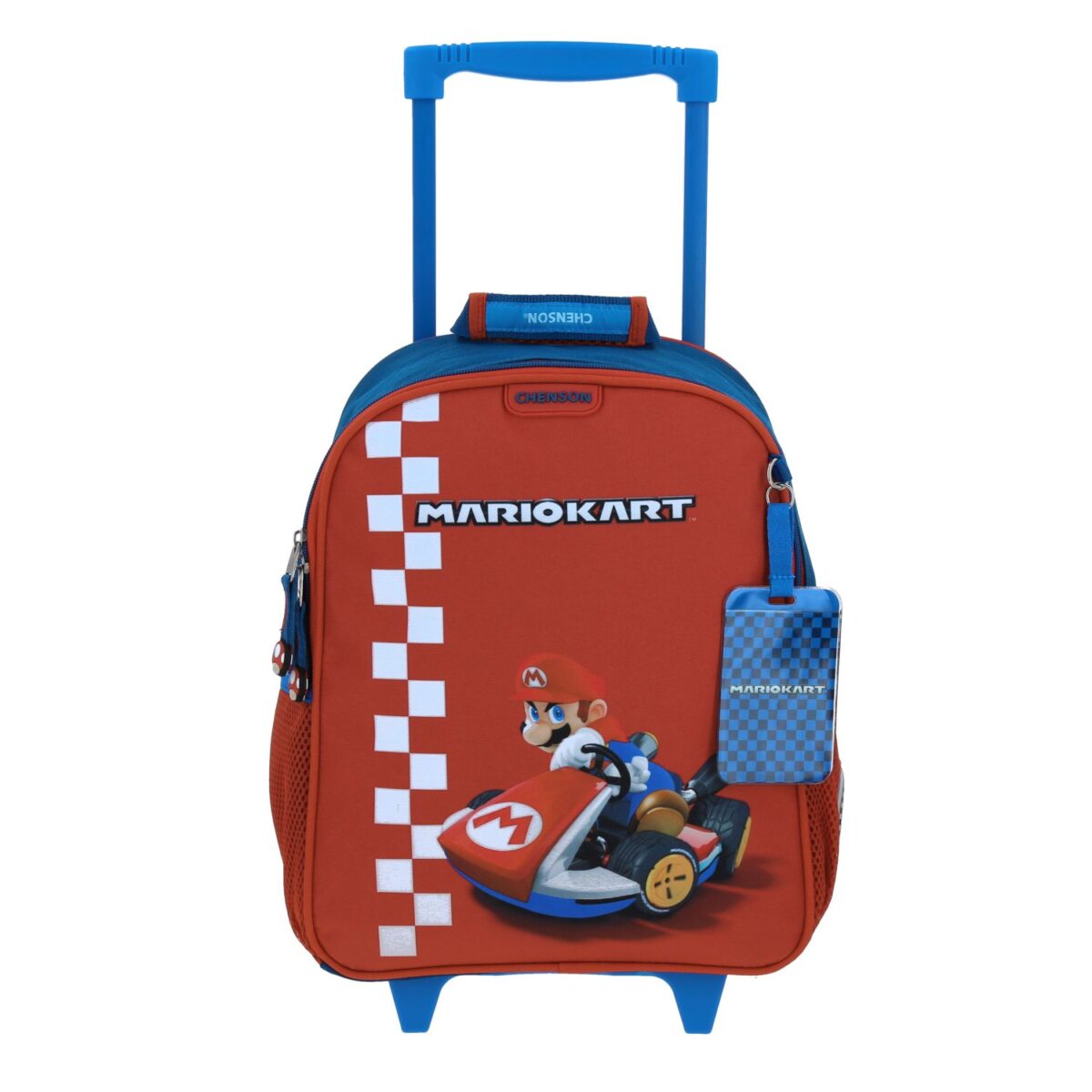 Mochila Kinder Con Ruedas Chenson Azul Mario Bros Brife