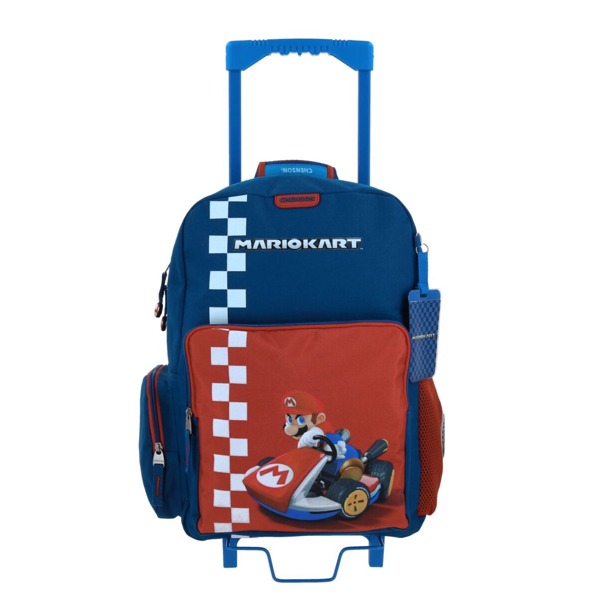 Mochila Con Ruedas Chenson Azul Mario Bros Brife