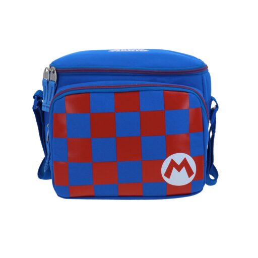 Lonchera Chenson Azul a Cuadros Mario Bros FLACSTER