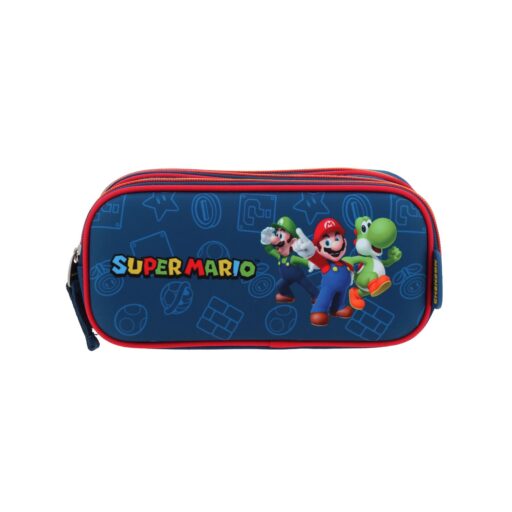 Lapicera Chenson Azul Marino con Rojo Mario Bros GRONSHI