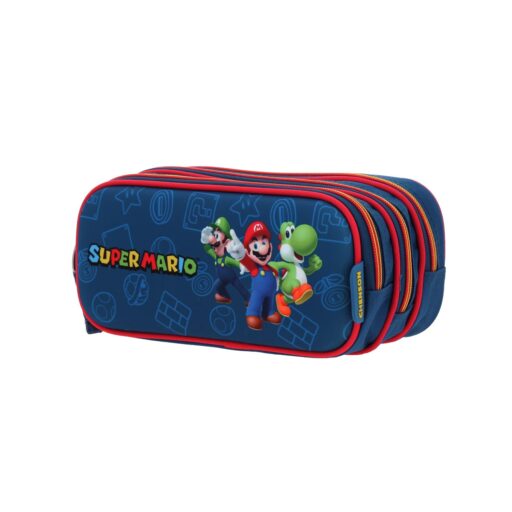 Alternative view of Lapicera Chenson Azul Marino con Rojo Mario Bros GRONSHI