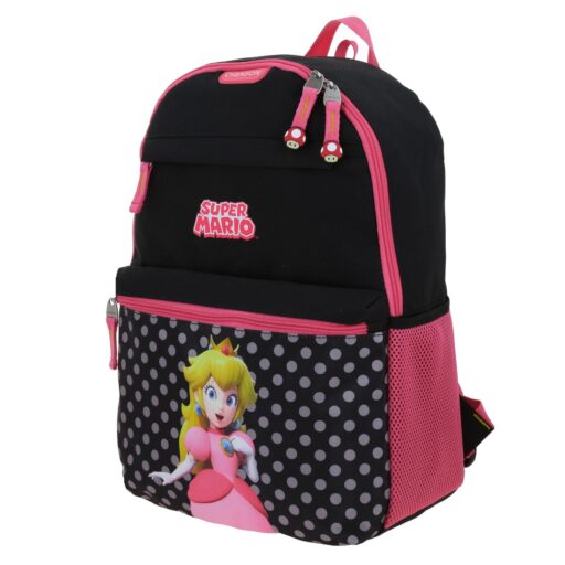 Alternative view of Mochila Grande Chenson Negra Princesa Peach Estampado de Lunares LOLY