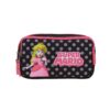 Lapicera Chenson Negra Princesa Peach Estampado de Lunares LOLY