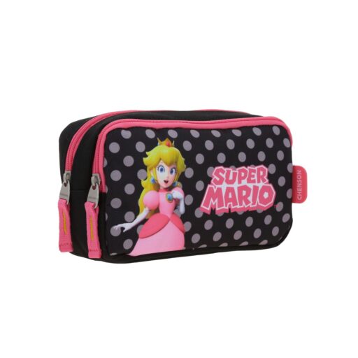Lapicera Chenson Negra Princesa Peach Estampado de Lunares LOLY - Image 6