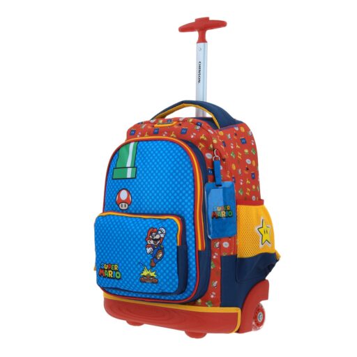Alternative view of Mochila Con Ruedas Chenson Azul Mario Bros Onder