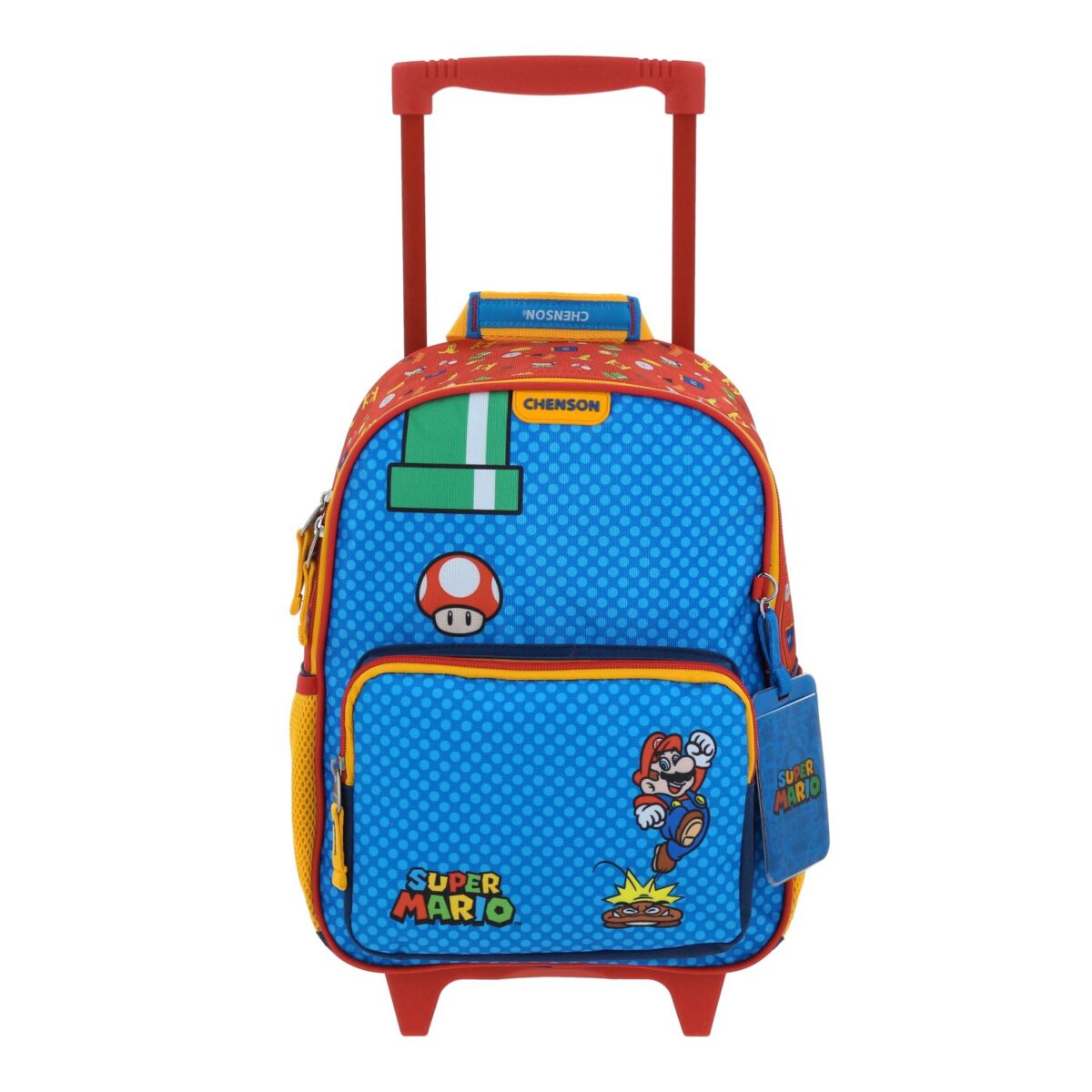 Mochila Con Ruedas Chenson Azul Mario Bros Onder