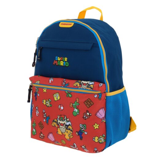 Alternative view of Mochila Grande Chenson Mario Bros Multicolor Bowser PALAC