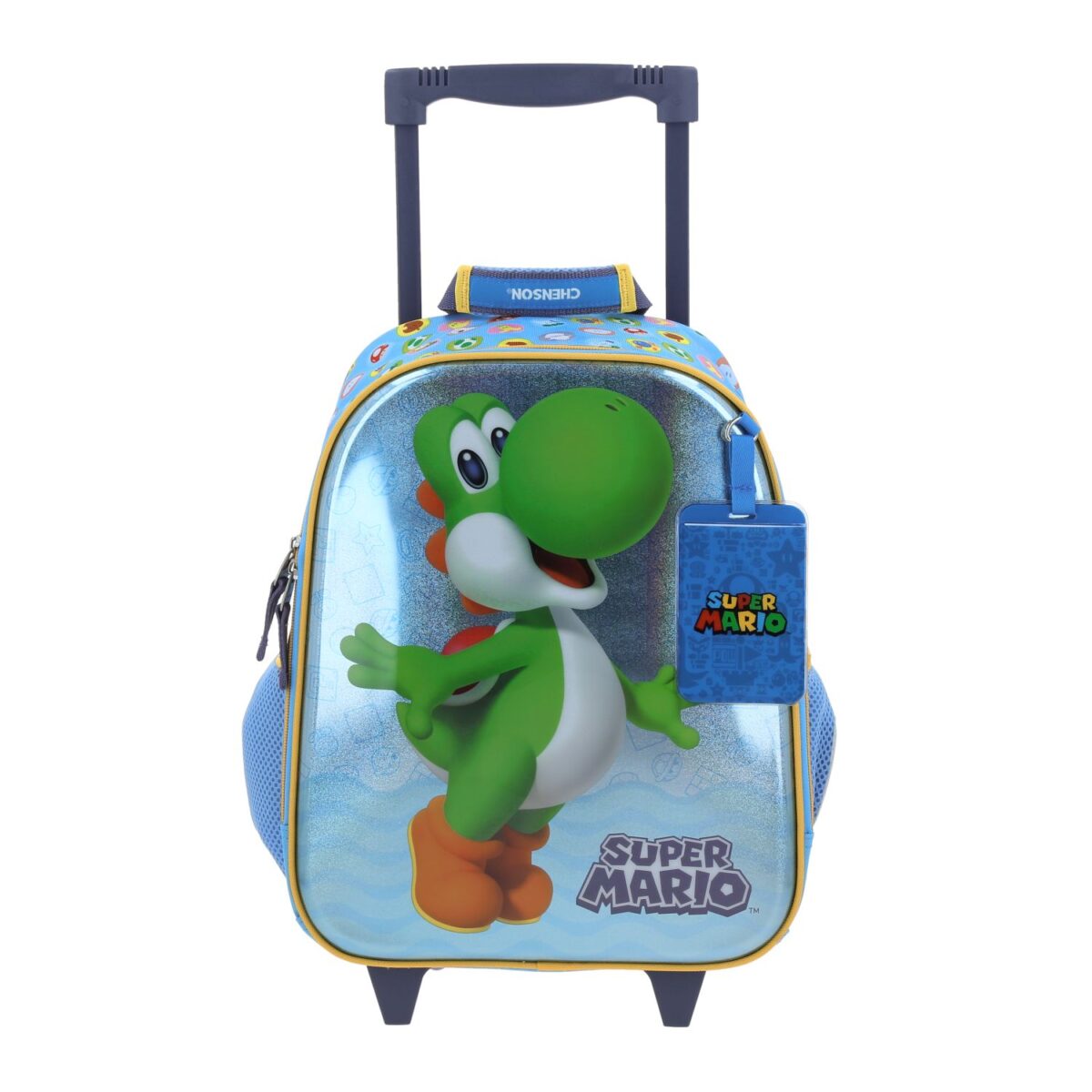 Mochila Kinder Con Ruedas Chenson Super Mario Yoshi