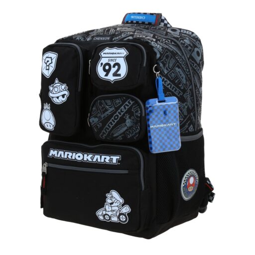 Alternative view of Mochila Grande Chenson Negra Mario Bros RACER