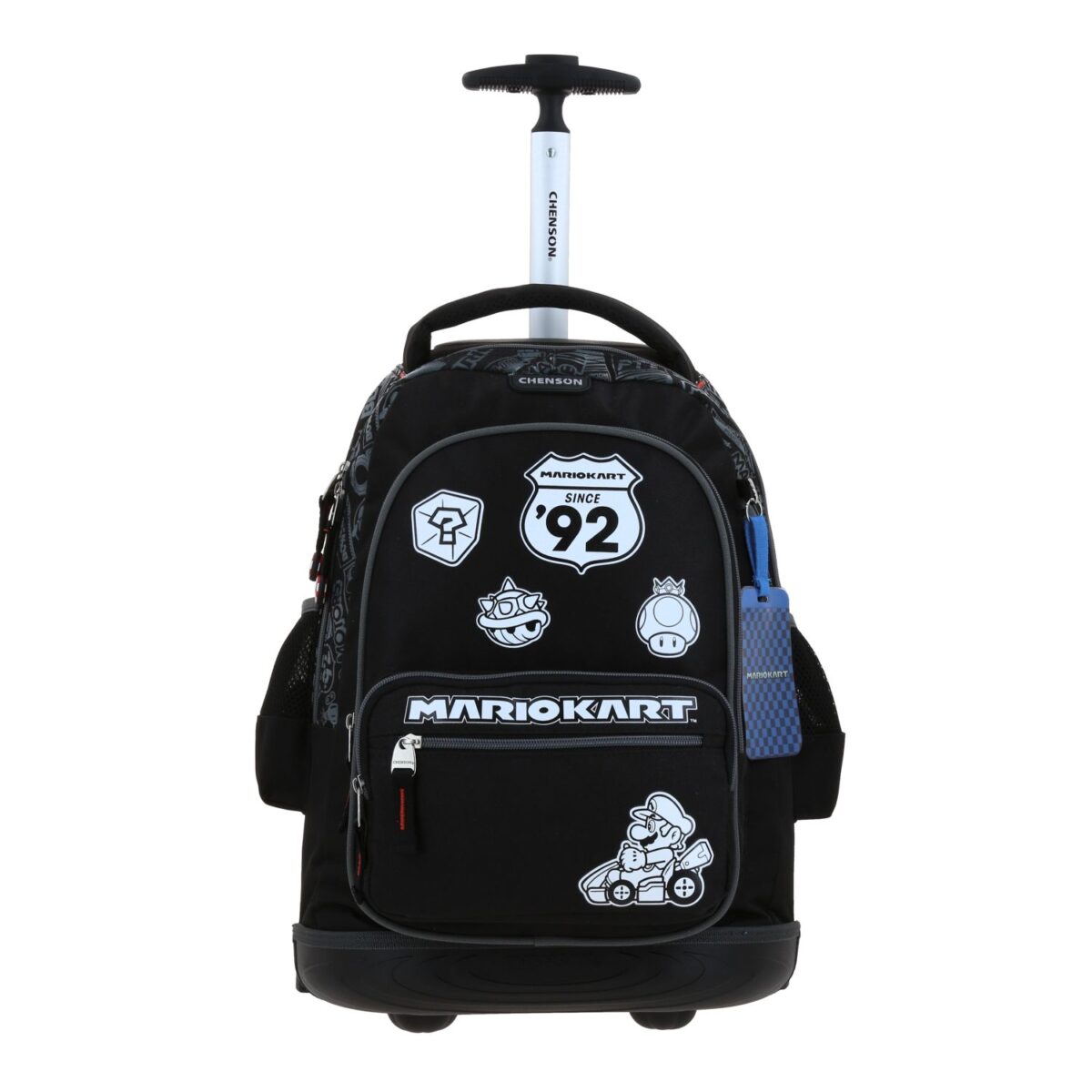 Mochila Con Ruedas Chenson Mario Bros Negra