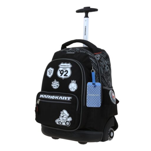 Alternative view of Mochila Con Ruedas Chenson Mario Bros Negra RACER