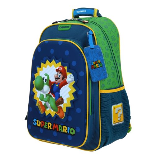 Alternative view of Mochila Grande Chenson Color Verde Mario Bros