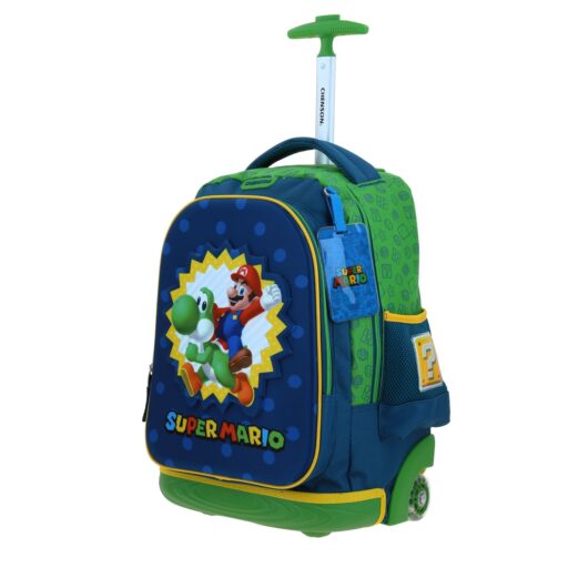 Alternative view of Mochila Con Ruedas Chenson Color Verde Mario Bros