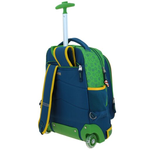 Mochila Con Ruedas Chenson Color Verde Mario Bros - Image 5
