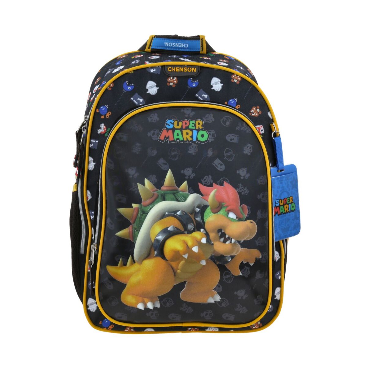 Mochila Grande Chenson Negro Mario Bros Bowser
