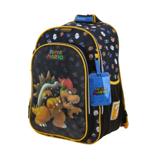 Alternative view of Mochila Grande Chenson Negro Mario Bros Bowser WOAT