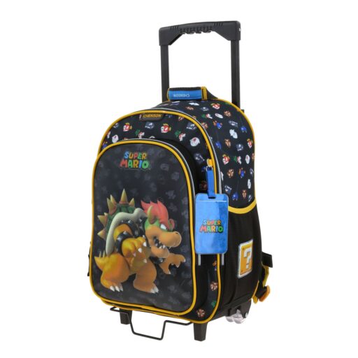 Alternative view of Mochila Con Ruedas Chenson Negro Mario Bros Bowser WOAT