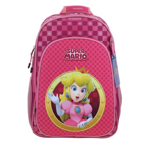 Mochila Grande Rosa Chenson Princesa Peach Mario Bros