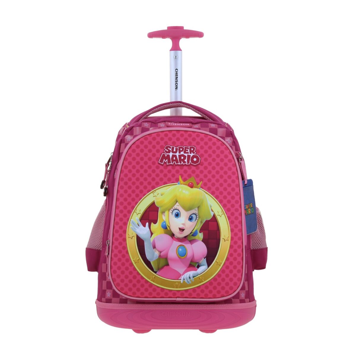 Mochila Con Ruedas Rosa Chenson Princesa Peach Mario Bros
