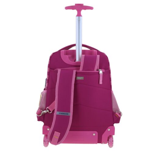 Mochila Con Ruedas Rosa Chenson Princesa Peach Mario Bros BARB - Image 4