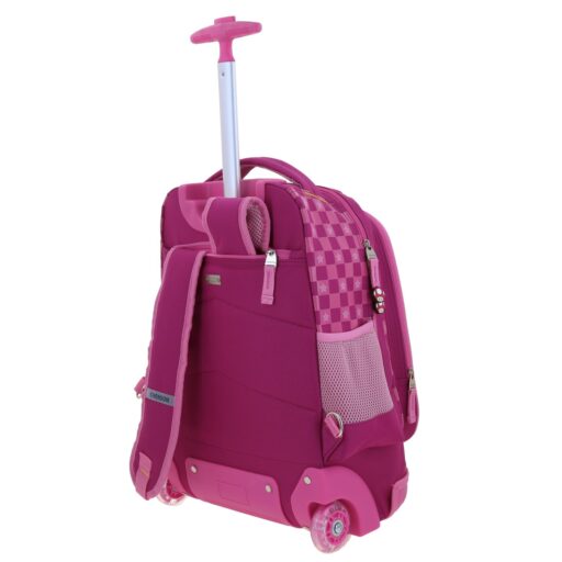 Mochila Con Ruedas Rosa Chenson Princesa Peach Mario Bros BARB - Image 5