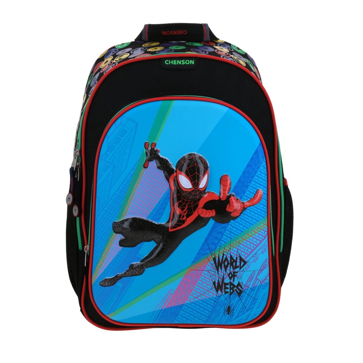 Mochila Grande Chenson Miles Morales Azul y Negro Feiquer