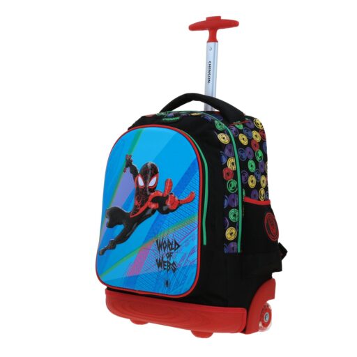 Alternative view of Mochila Con Ruedas Chenson Miles Morales Azul y Negro Feiquer