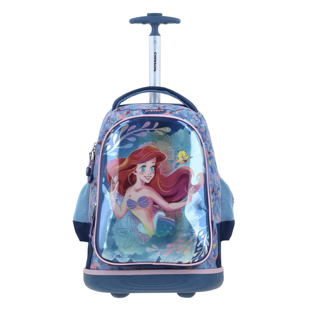 Mochila Con Ruedas Chenson Azul Oscuro Princesa Ariel