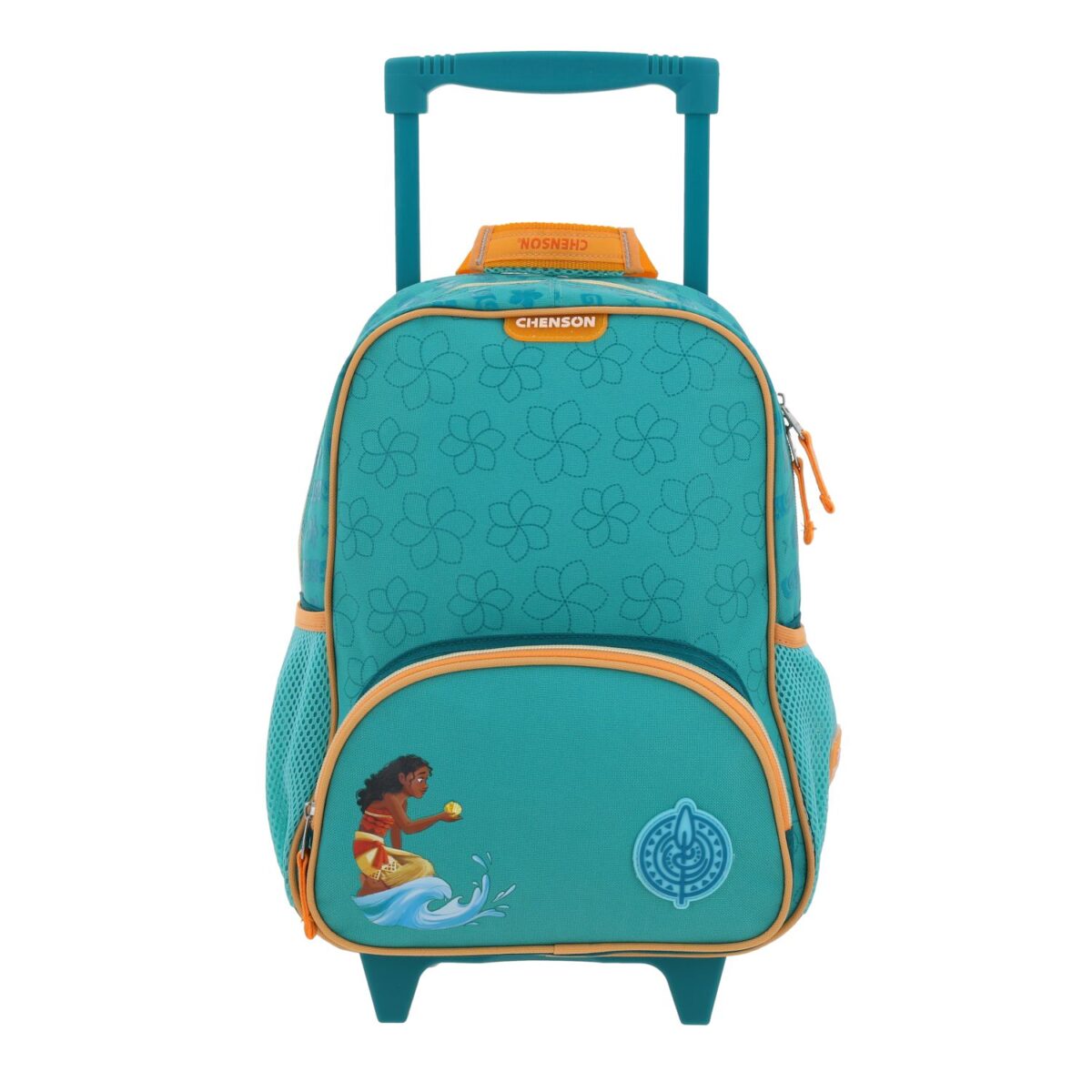 Mochila Kinder Con Ruedas Chenson Moana Azul Turquesa