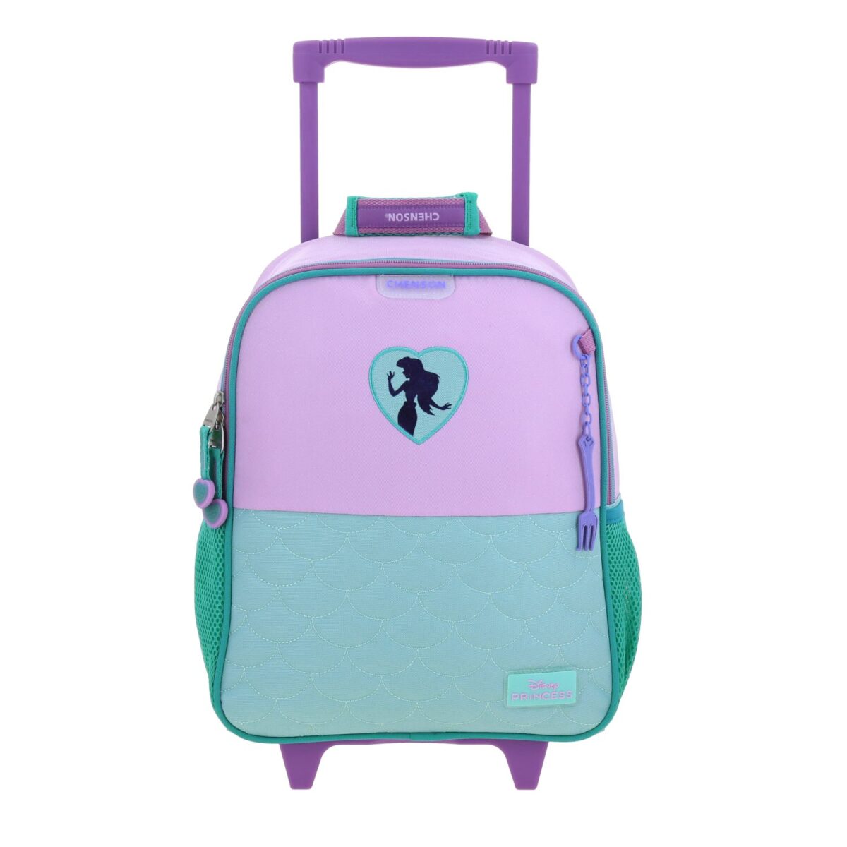 Mochila Kinder Con Ruedas Chenson Turquesa Ariel
