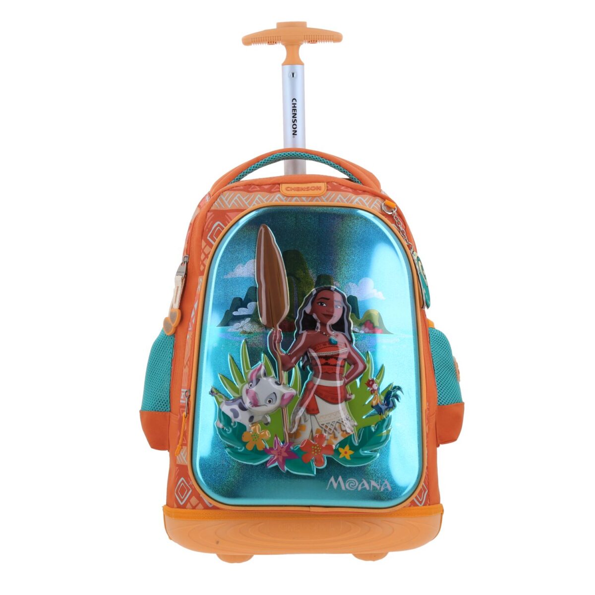 Mochila Con Ruedas Chenson Naranja Moana