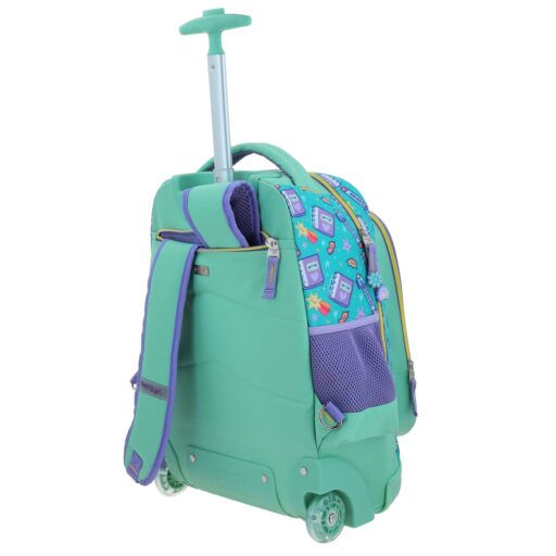 Mochila Con Ruedas Chenson Turquesa Happy Girl Vania Bachur - Image 5
