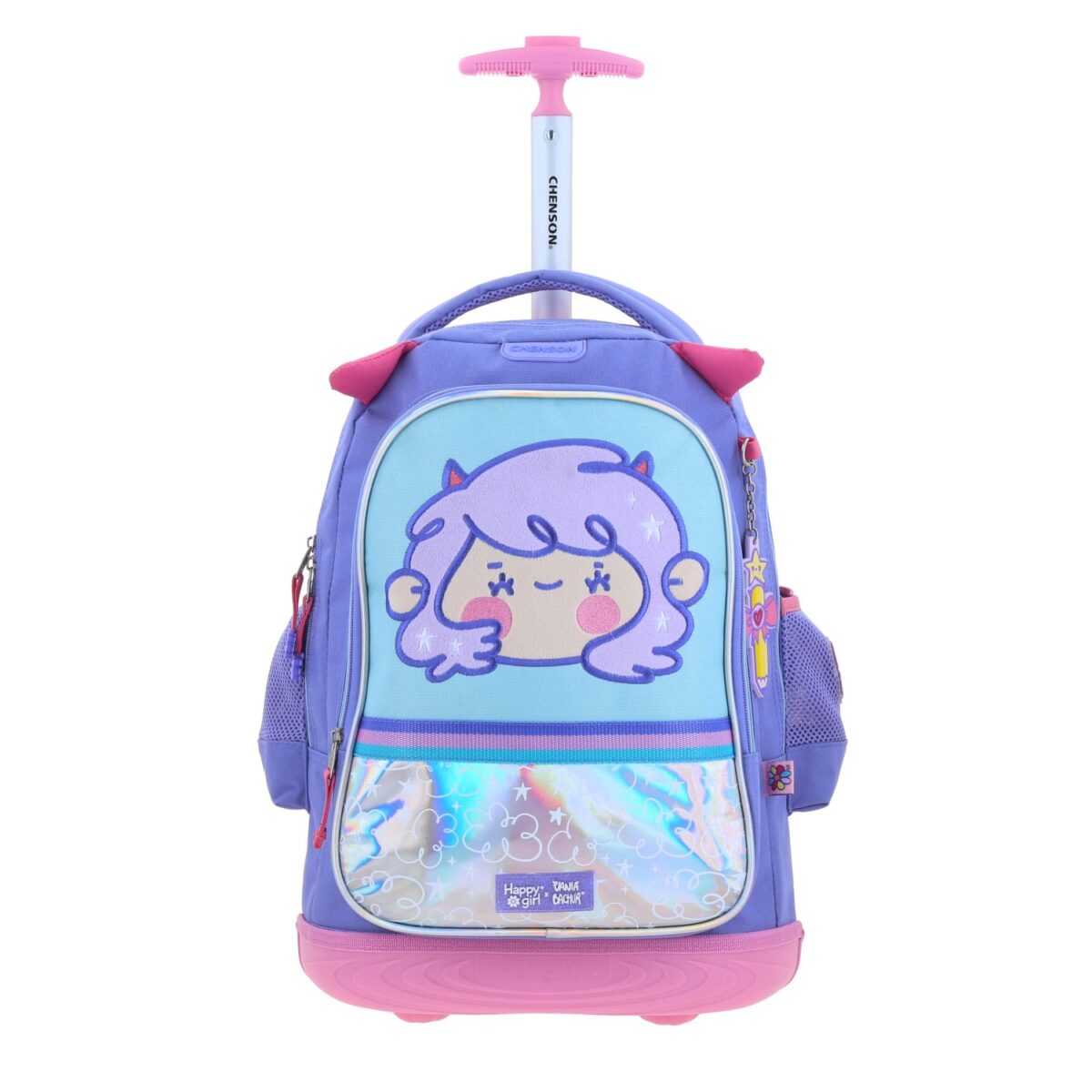 Mochila Chenson Con Ruedas Vania Bachur Happy Malvania