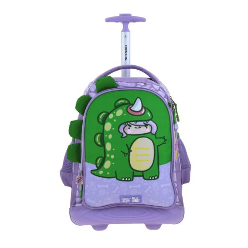Mochila Con Ruedas Chenson Vania Bachur Dinosaurio Girl